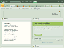 Tablet Screenshot of bared.deviantart.com