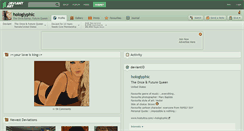 Desktop Screenshot of hologlyphic.deviantart.com