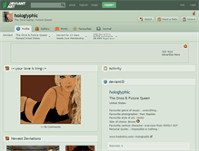 Tablet Screenshot of hologlyphic.deviantart.com