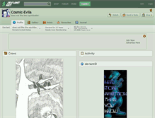 Tablet Screenshot of cosmic-evila.deviantart.com