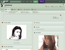 Tablet Screenshot of m0uthshut.deviantart.com