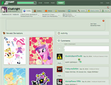 Tablet Screenshot of kisaknight.deviantart.com