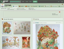 Tablet Screenshot of marekage.deviantart.com