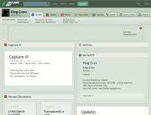 Tablet Screenshot of king-crow.deviantart.com