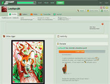 Tablet Screenshot of leemandm.deviantart.com
