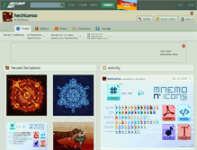 Tablet Screenshot of hechiceroo.deviantart.com