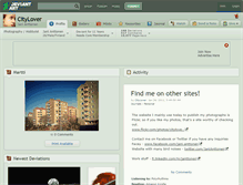 Tablet Screenshot of citylover.deviantart.com