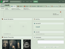 Tablet Screenshot of manati.deviantart.com