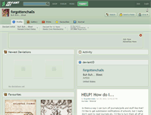 Tablet Screenshot of forgottencha0s.deviantart.com