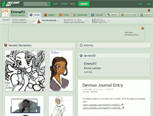 Tablet Screenshot of emma93.deviantart.com