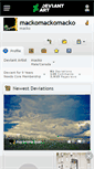 Mobile Screenshot of mackomackomacko.deviantart.com