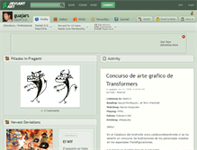 Tablet Screenshot of guajars.deviantart.com