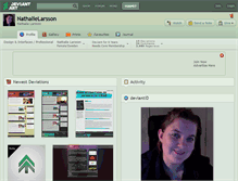 Tablet Screenshot of nathalielarsson.deviantart.com