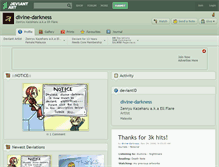 Tablet Screenshot of divine-darkness.deviantart.com
