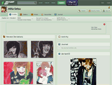 Tablet Screenshot of mika-setsu.deviantart.com