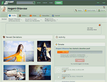 Tablet Screenshot of megami-shiawase.deviantart.com