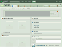 Tablet Screenshot of hyperplz.deviantart.com