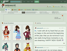 Tablet Screenshot of candycanecroft.deviantart.com