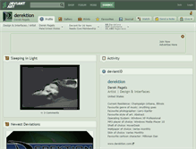 Tablet Screenshot of derektion.deviantart.com