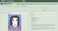 Desktop Screenshot of cassandravalentine.deviantart.com