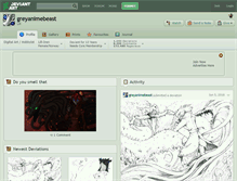 Tablet Screenshot of greyanimebeast.deviantart.com