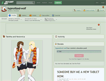 Tablet Screenshot of hypnotized-wolf.deviantart.com