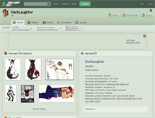 Tablet Screenshot of darklaughter.deviantart.com