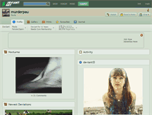 Tablet Screenshot of murderpau.deviantart.com