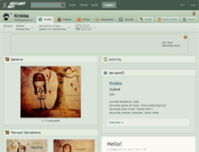 Tablet Screenshot of krokka.deviantart.com