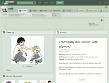 Tablet Screenshot of cndii.deviantart.com