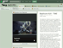 Tablet Screenshot of depthcore.deviantart.com