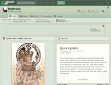 Tablet Screenshot of fenderlove.deviantart.com
