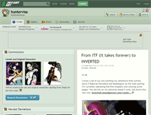 Tablet Screenshot of huntervisa.deviantart.com