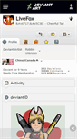 Mobile Screenshot of livefox.deviantart.com