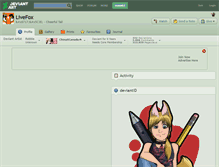 Tablet Screenshot of livefox.deviantart.com