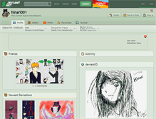 Tablet Screenshot of hinari001.deviantart.com