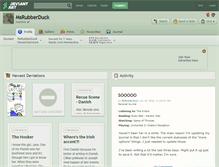 Tablet Screenshot of msrubberduck.deviantart.com