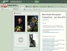 Tablet Screenshot of model-bank.deviantart.com