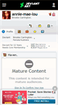 Mobile Screenshot of annie-mae-lou.deviantart.com