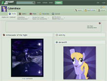Tablet Screenshot of cyberdrace.deviantart.com