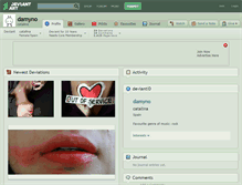 Tablet Screenshot of damyno.deviantart.com