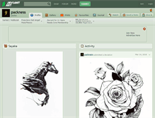 Tablet Screenshot of packness.deviantart.com