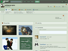 Tablet Screenshot of entrance-zero.deviantart.com