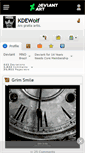 Mobile Screenshot of kdewolf.deviantart.com