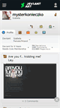 Mobile Screenshot of mysterkonieczko.deviantart.com