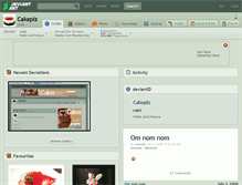 Tablet Screenshot of cakeplz.deviantart.com