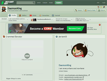 Tablet Screenshot of daemonking.deviantart.com