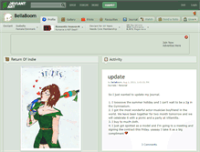 Tablet Screenshot of bellaboom.deviantart.com