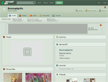 Tablet Screenshot of brennamartin.deviantart.com