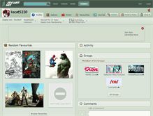 Tablet Screenshot of kscat5220.deviantart.com